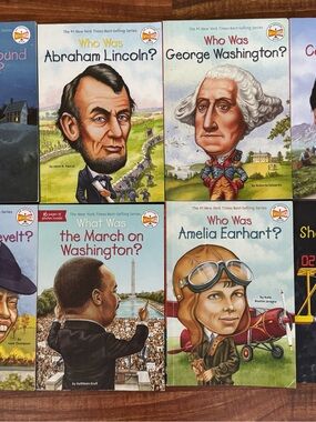 Who Was - History 8-Book Bundle EUC Biographical Figures for Children Library